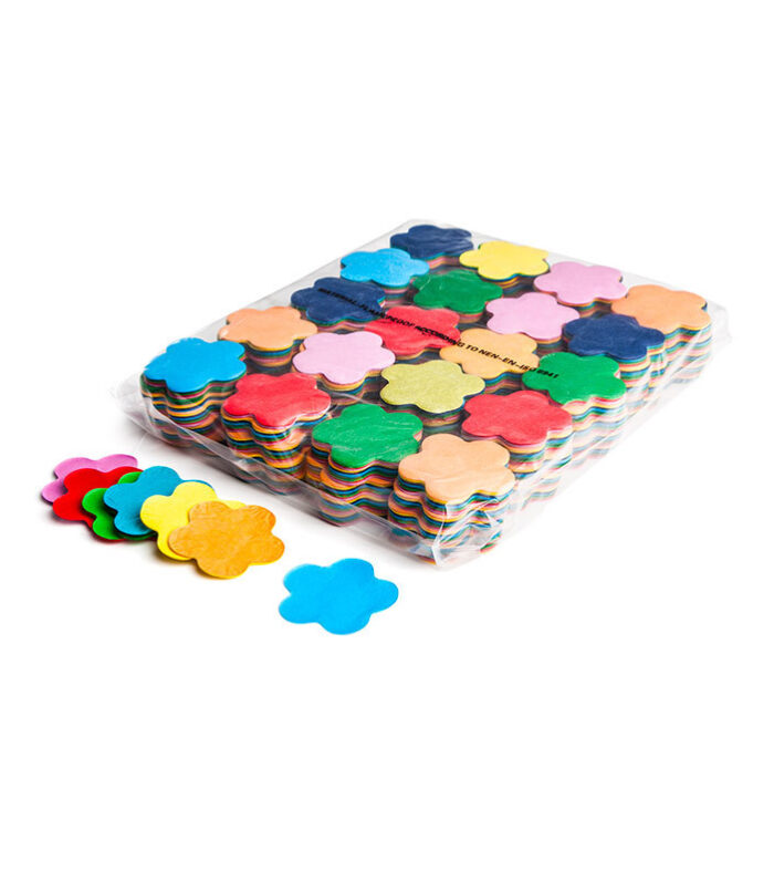 TCM FX - Lassú esésű Konfetti Virágok Ø 55mm - Többszínű - 1 kg